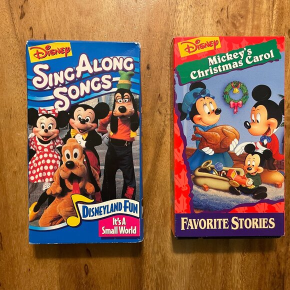 Disney Sing Along Songs Christmas VHS Tape Lot of 5 - Picture 4 of 6